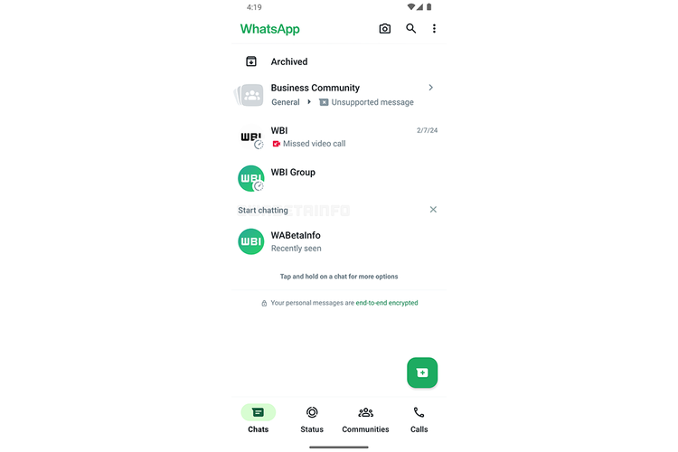 Fitur baru WhatsApp yang bakal merekomendasikan akun yang sudah lama tidak diajak berinteraksi