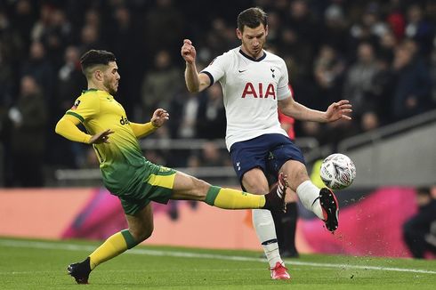 Tottenham Vs Norwich, The Lilywhites Unggul di Babak Pertama FA Cup