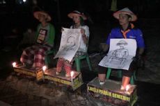 Dukung Petani Kendeng, Aktivis Lingkungan di Bangka Mengecor Kaki