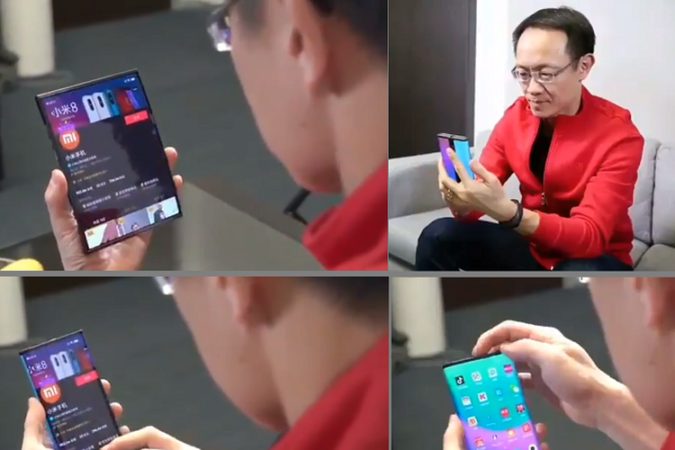 Cuplikan video Bos Xiaomi pamer ponsel lipat