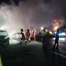 Tabrakan, Toyota Avanza Terbakar di Tol Bawen