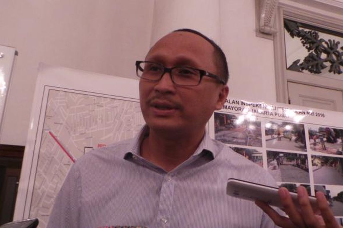 Direktur Utama PT Jakarta Propertindo Satya Heragandhi saat ditemui di Balai Kota DKI Jakarta, Selasa (7/6/2016).