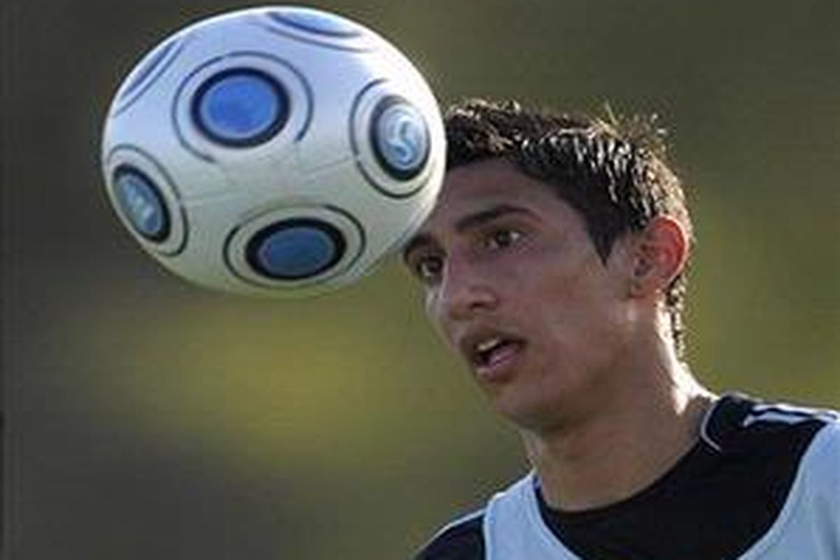 Penyerang benfica asal Argentina, Angel Di Maria, diharapkan seperti Cristiano Ronaldo.