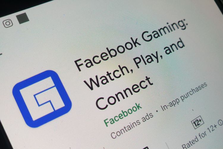 Aplikasi Facebook Gaming di Play Store.