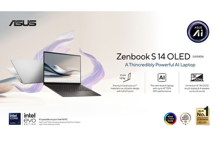 ASUS Zenbook S 14 OLED. 