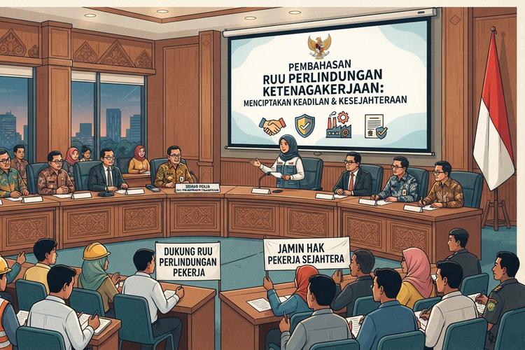 DPR Bakal Mediasi Buruh dan Apindo Soal Perbedaan Pendapat RUU Ketenagakerjaan