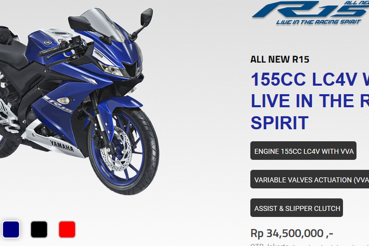 Harga Resmi Inden All New Yamaha R15