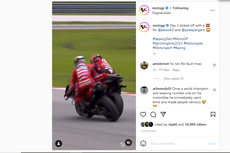 Bagnaia dan Pol Terlibat Senggolan di Tes Pramusim MotoGP Sepang 2023