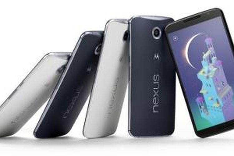 Perangkat Google Nexus 6 yang diproduksi oleh Motorola