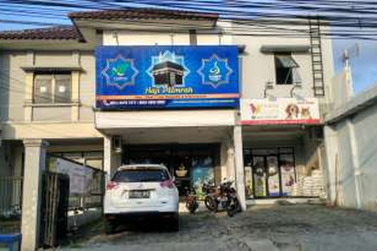 Kantor Djahidin Universal Tours yang dituduh menipu puluhan calon jemaah haji hingga Rp 1,4 miliar di Jalan Asem Baris Raya, Tebet, Jakarta Selatan, Jumat (22/4/2016).
