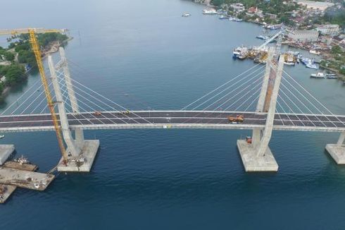 Sempat Retak Akibat Gempa, Jembatan Merah Putih Sudah Bisa Dilalui