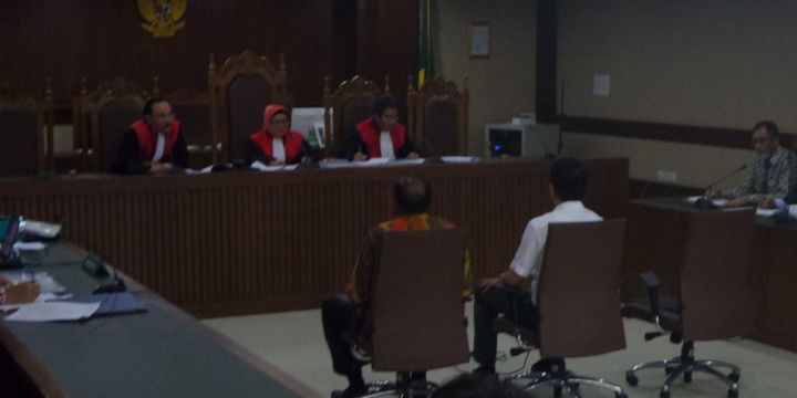 Kepala Badan Keamanan Laut (Bakamla) Laksamana Madya Arie Soedewo dan anggota Komisi I DPR Fayakhun Andriadi bersaksi di Pengadilan Tipikor Jakarta, Rabu (31/1/2018).