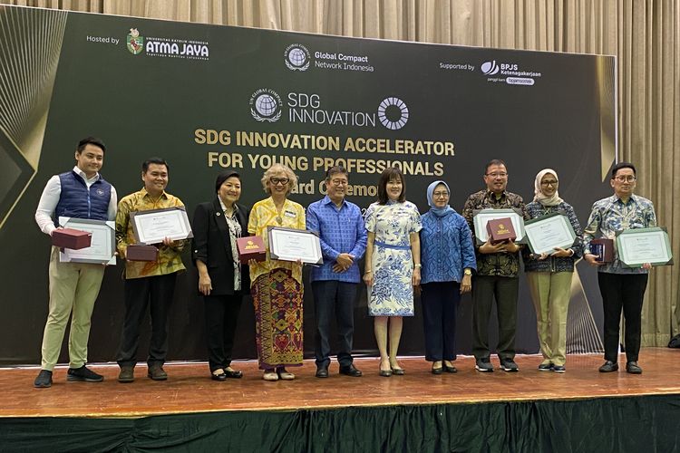 IGCN dan UN Global Compact menggelar Penghargaan Akselerasi Inovasi Tujuan Pembangunan Berkelanjutan untuk Profesional Muda pada 2 Agustus 2023 di kampus Unika Atma Jaya, Jakarta.