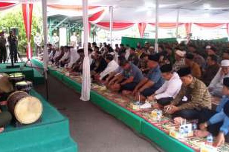 Pangdam II/Sriwijaya, Mayjen TNI Sudirman SH berikan sambutan didepan para tamu undangan tadi sore di Makodam (17/11)
