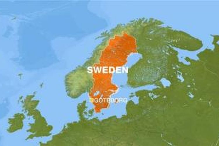 Swedia dalam peta