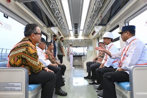 Dampingi Jokowi, Heru Budi Jajal LRT Jabodebek dari Depok ke TMII