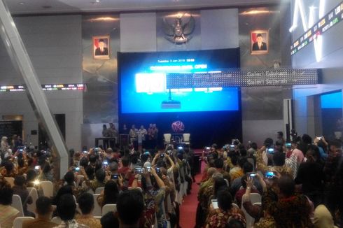 Dibuka Wapres, IHSG Menguat di Hari Pertama Perdagangan Tahun 2018