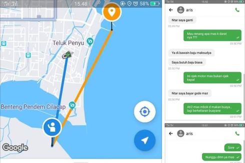 Viral Chat Driver Ojek Online Dapat Order dari Napi Nusakambangan, Ini Penjelasan Kalapas