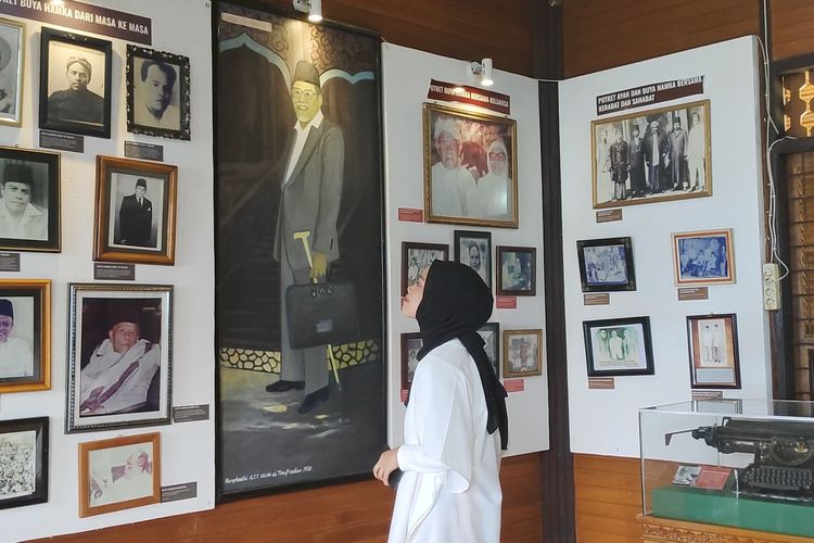 Museum Rumah Kelahiran Buya Hamka di Sungai Barang, Kecamatan Tanjung Raya, Kabupaten Agam, Sumatera Barat, Sabtu (13/4/2024) 