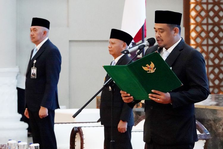 Lantik 8 Pejabat Pemprov Sumut, Bobby: Jangan Ada Kutip mengutip, Pungli dan Korupsi