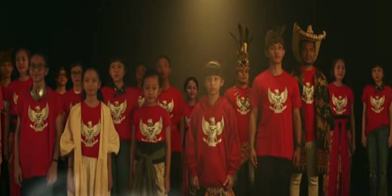 Pelajar Indonesia pada Video lagu Pelajar Pancasila