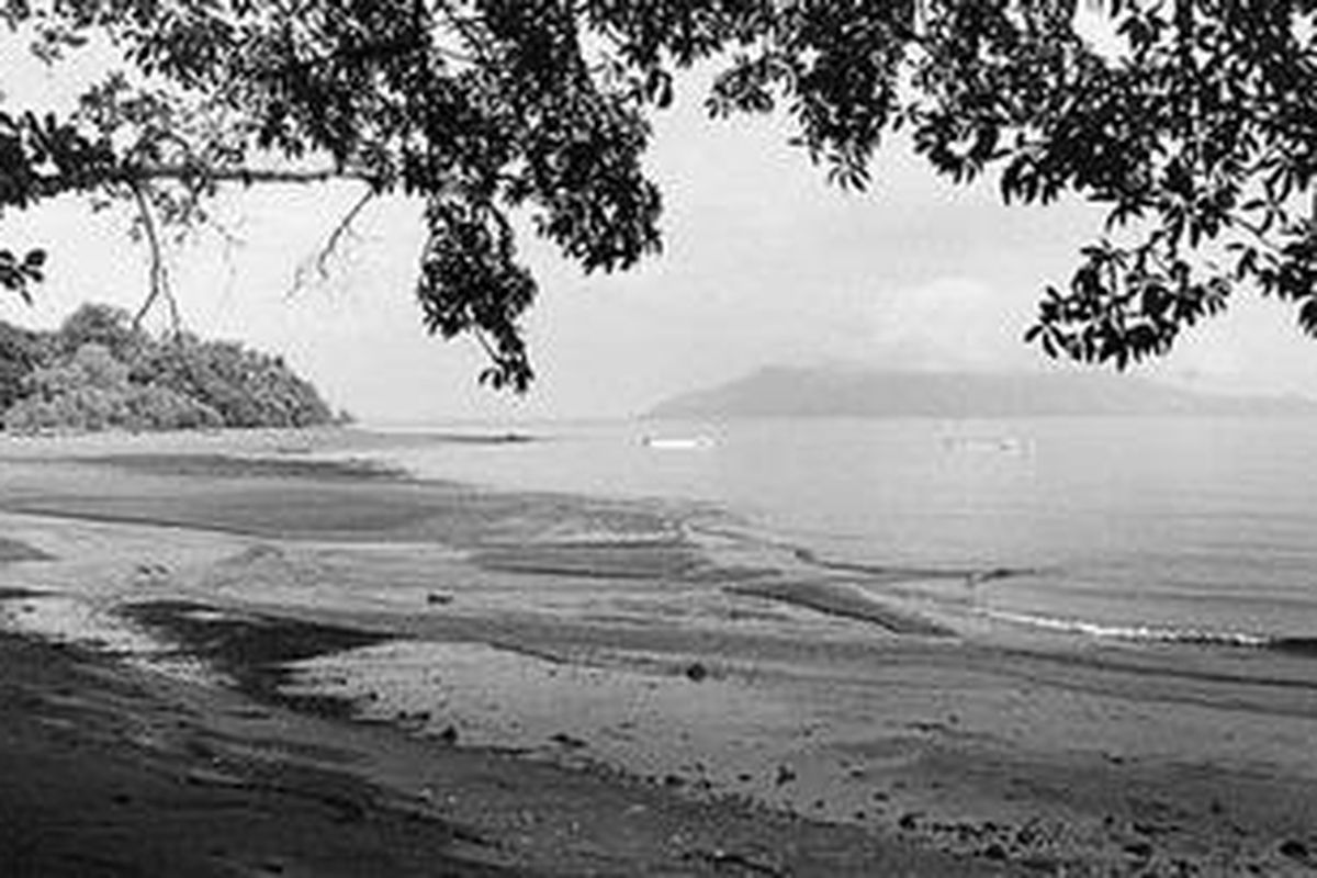 Pantai di Desa Wairterang, Kecamatan Waigete, Kabupaten Sikka, Nusa Tenggara Timur, Sabtu (19/2/2011) pagi. 