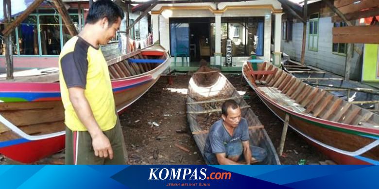 Mampir Di Pulau Sewangi Melihat Pembuatan Perahu Tradisional Banjar Halaman All Kompas Com