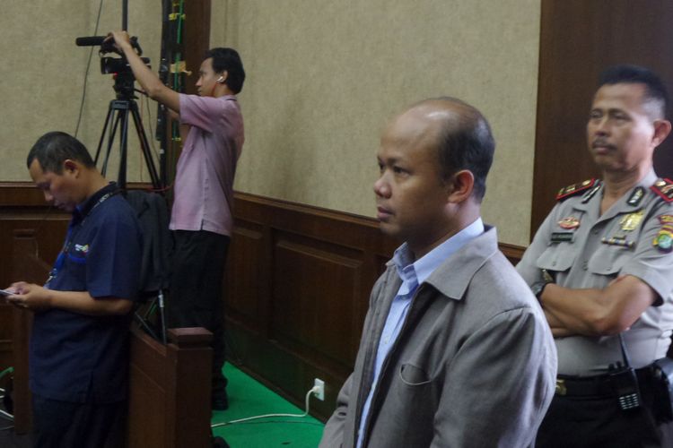 Ketua Tim Teknis E-KTP Husni Fahmi bersaksi di Pengadilan Tipikor Jakarta, Senin (17/4/2017).