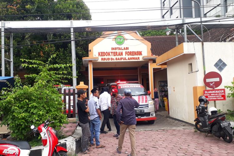 Korban menjalani visum luar di Instalasi Kedokteran Forensi Rumah Sakit Saiful Anwar, Kota Malang.
