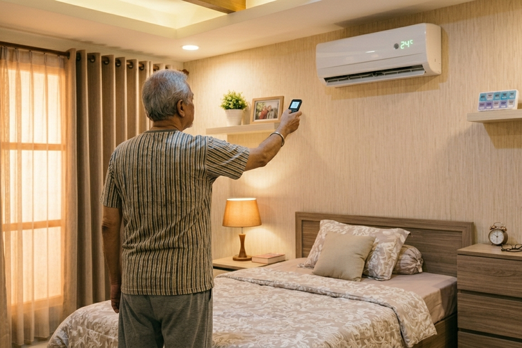 Suhu Kamar 24 Derajat Celsius Paling Cocok untuk Lansia