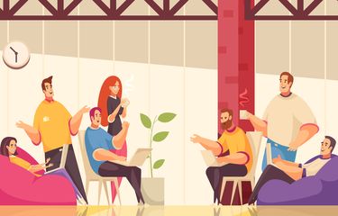 Ilustrasi komunikasi kelompok