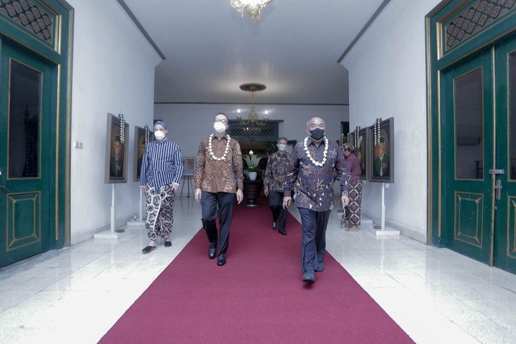 Paku Alam menyambut delegasi G20 di Hotel Royal Ambarrukmo, Rabu (16/3/2022)