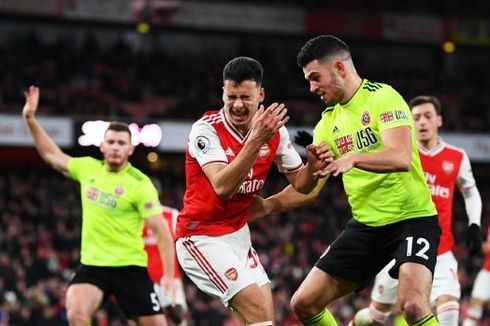 Arsenal Vs Sheffield Berakhir Sama Kuat pada Babak Pertama