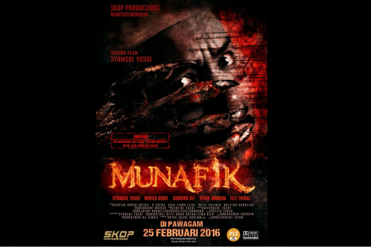 Syamsul Yusof dalam film horor Munafik (2016).