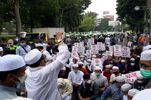 Ada Demo Tuntut Pembebasan Rizieq di Bogor, Arus Lalu Lintas Macet