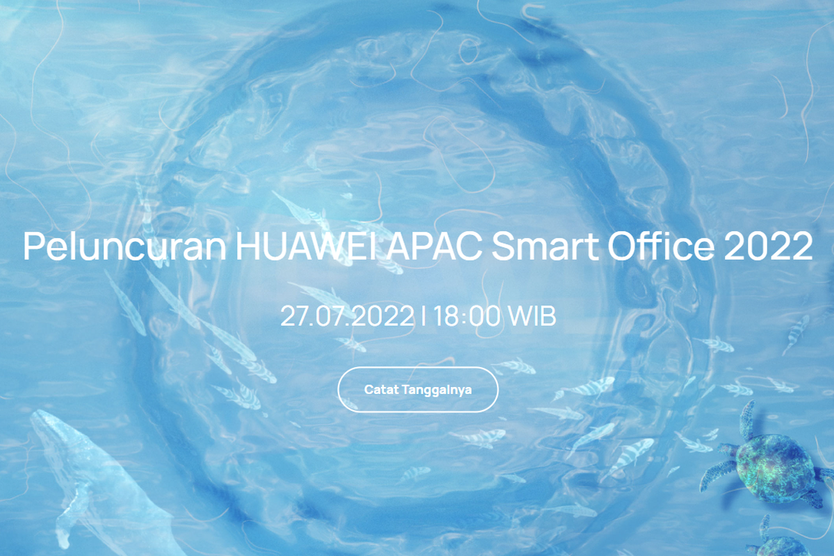 Poster acara Huawei APAC Smart Office Launch 2022.