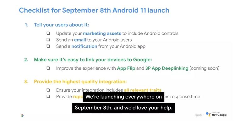 Screenshot Google bocoran tanggal peluncuran Android 11