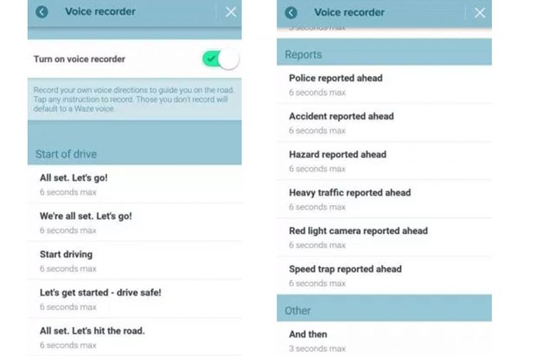 Waze Voice Recorder