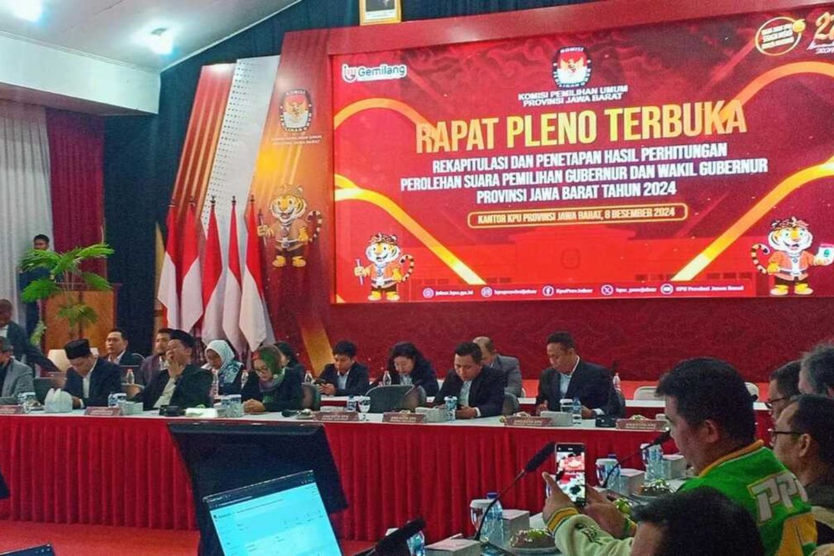 Penyelesaian Rekapitulasi Suara Pilgub Jabar Terhambat, KPU Jadwalkan Lanjutkan Hari Ini