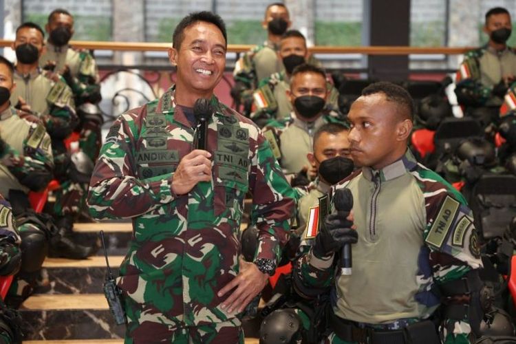 Kepala Staf Angkatan Darat (KSAD) Jenderal TNI Andika Perkasa memberangkatkan 50 prajurit TNI AD untuk mengikuti latihan bersama Safkar Indopura ke-33 dengan tentara Singapura.