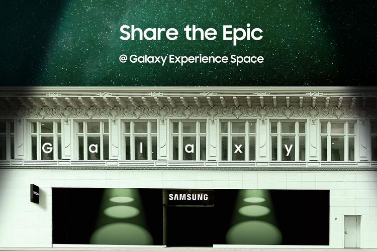 Ilustrasi pameran interaktif Galaxy Experience Space.