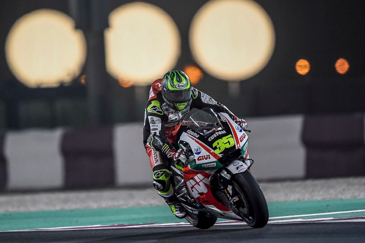 Pebalap LCR Honda Cal Crutchlow di GP Qatar 2018.