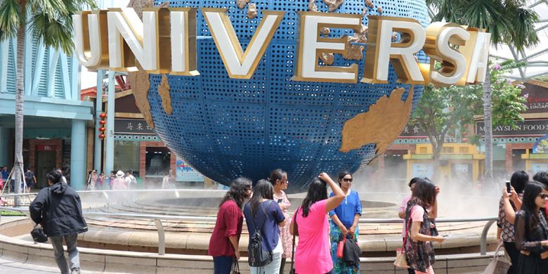 Universal Studios Singapore, Rabu (8/2/2017). Tempat wisata yang berada di Pulau Sentosa ini bisa dibilang wajib dikunjungi wisatawan saat melancong ke Singapura termasuk wisatawan Indonesia.