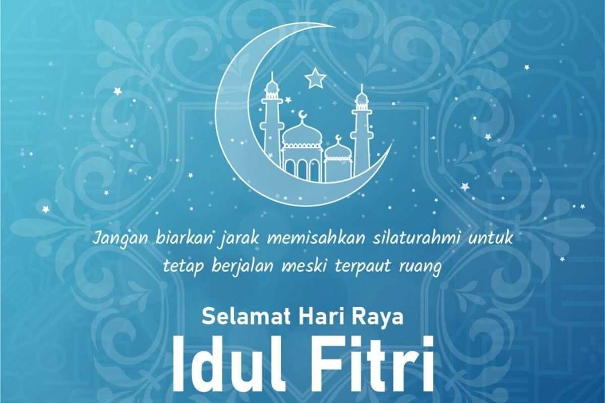 Salah satu contoh ucapan hari raya yang bisa dikirim ke sanak saudara dan kerabat.