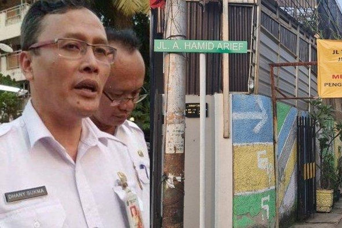 Acara penyerahan KTP data baru yang dilakukan Wali Kota Dhany Sukma di Jalan Tanah Tinggi pada Rabu (29/6/2022) terpaksa bubar lantaran warga setempat menolak pergantian nama jalan ini. 
