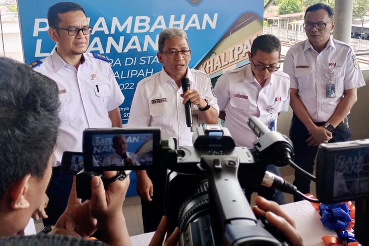 PT Railink meresmikan kereta api bandara di Stasiun Bandarkhalipah di Kecamatan Percutseituan, Kabupaten Deliserdang, Sumatra Utara. 