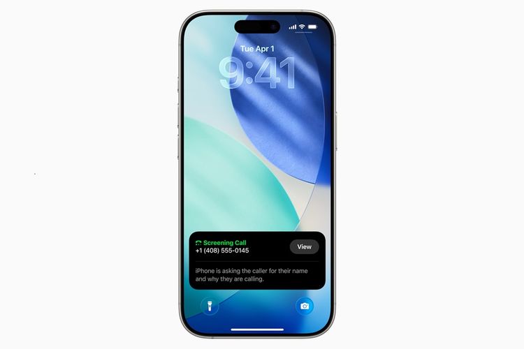 Ilustrasi fitur Call Screening di iOS 26