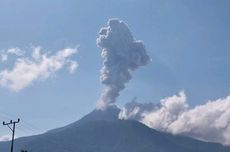 Gunung Lewotobi Meletus Dua Kali Pagi Ini, Tinggi Abu Vulkanik Capai 1 Km