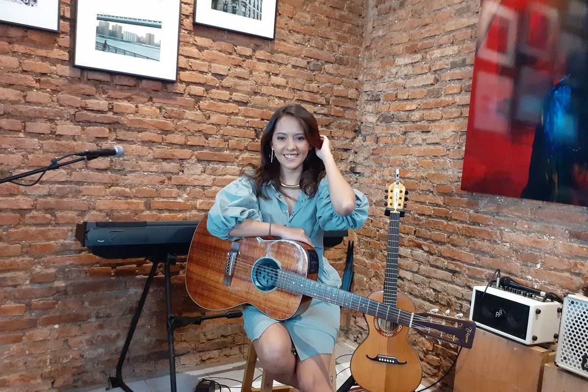 Lala Karmela saat ditemui di M Bloc Space, Jakarta Selatan, Rabu (12/2/2020).