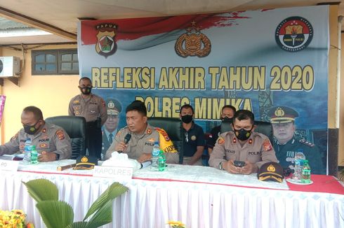 Polres Mimika Ungkap 1.121 Kasus Kriminal, Pencurian Masih Mendominasi